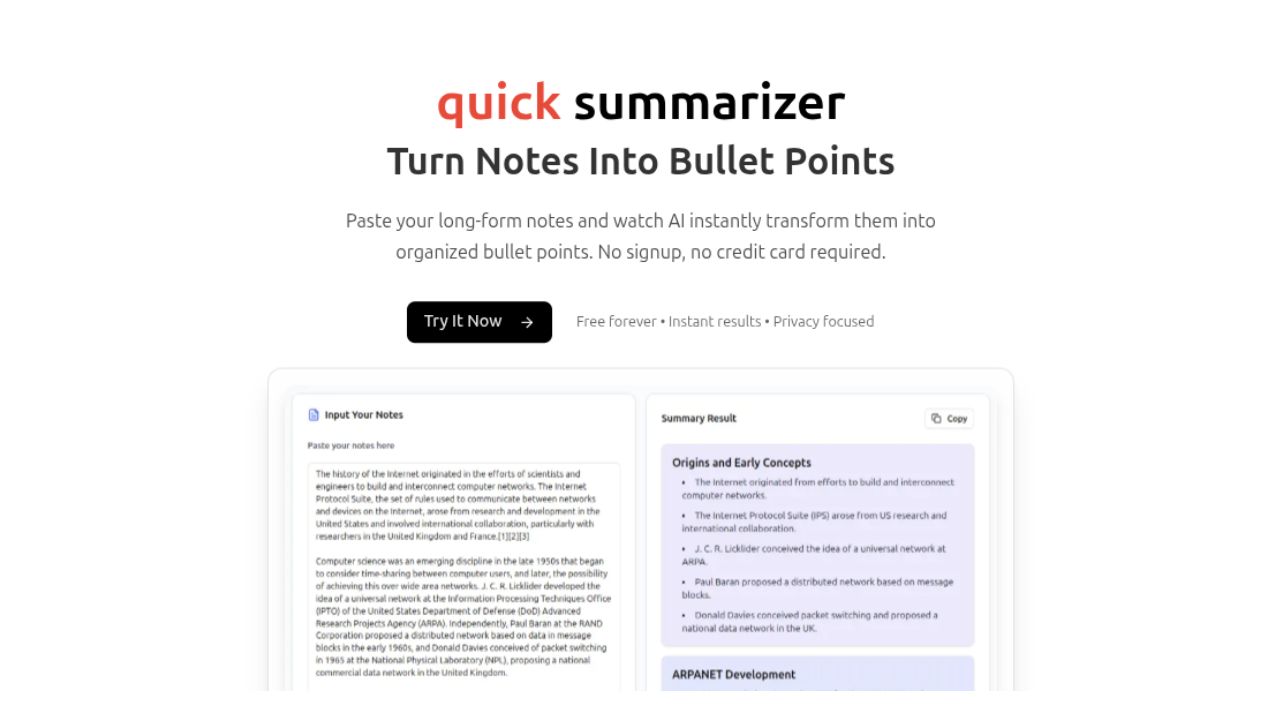 AI summarizer project